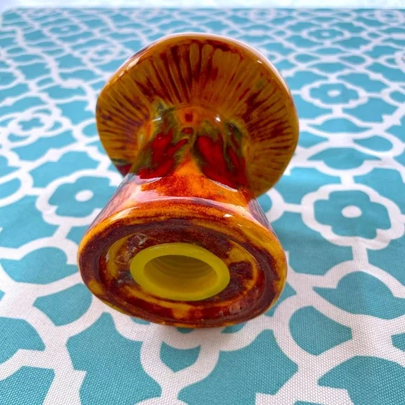 Vintage 1970s Ceramic Mushroom Salt or Pepper Shaker Retro Boho - Picture 3 of 8